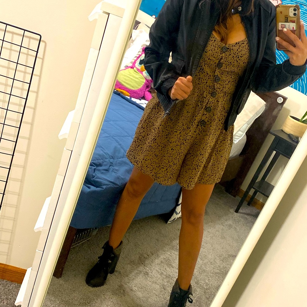 Mini dress romper